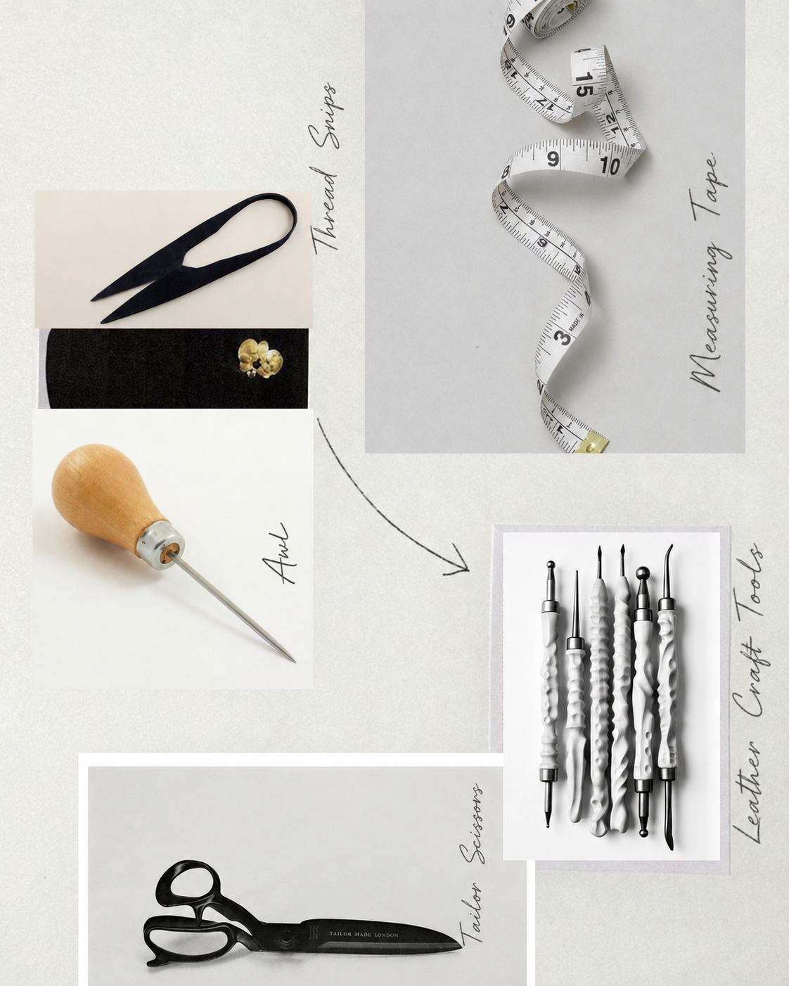 Every Rajvioar piece begins with a thread, a tape measure, a set of tools worn smooth by hand.